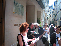 Nina Zivancevic outside the Beat Hotel Nina Zivancevic outside the Beat Hotel