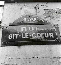 Rue Git-le-coeur sign